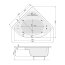 Poolspa Klio Sym Wanna narożna 140x140 cm biała PWS3610ZN000000 - zdjęcie 3