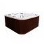 Poolspa Laguna Spa Evolution Wanna z hydromasażem + obudowa drewniana + oświetlenie punktowe LED 213x213 cm biały połysk/mahoń PWW8H10CMHS1881 - zdjęcie 1