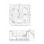 Poolspa Laguna SPA Wanna z hydromasażem 213x213 cm biała PWW8H10COMS0000 - zdjęcie 3