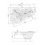 Poolspa Leda Wanna narożna z hydromasażem SMART 2 150x100 cm lewa biała PHAE510ST2C0000 - zdjęcie 3