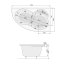 Poolspa Mistral Wanna narożna 170x105 cm prawa biała PWA4T10ZN000000 - zdjęcie 3
