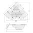 Poolspa Persja Wanna narożna z hydromasażem SMART 2+ 150x150 cm biała PHSH610ST2C1960 - zdjęcie 3