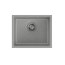 Quadron Alec 40 Zlewozmywak granitowy jednokomorowy 46x37,5 cm szary/stalowy HQA4640SZK - zdjęcie 1