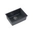 Quadron Alec 50 Zlewozmywak granitowy jednokomorowy 53,5x40 cm czarny/stalowy HQA5340CZK - zdjęcie 2