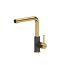 Quadron Angelina Pull out Bateria kuchenna z wyciąganą wylewką złota/czarny metalik BW6003PVDBSG1/U8 - zdjęcie 1