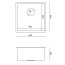 Quadron Anthony 50 Zlewozmywak stalowy jednokomorowy 44x44 cm złoty MF4444PVDBSG1 - zdjęcie 3