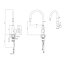 Quadron Audrey Pull out Bateria kuchenna wysoka z wyciąganą wylewką miedziana BW6020PVDBSC1 - zdjęcie 2