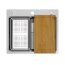 Quadron Burt 100 WorkStation SteelQ Zlewozmywak jednokomorowy 58x48,5 cm + syfon + dozownik + wkładka ociekowa + Qmata deska + deska drewniana + nakładka stal szlachetna/elementy stal szczotkowana MF5850BS - zdjęcie 3