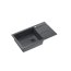 Quadron Christian 136 Zlewozmywak granitowy jednokomorowy 78x45 cm czarny/czarny HCQC57845CZK_PC - zdjęcie 2