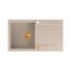 Quadron Evan 111 Zlewozmywak granitowy jednokomorowy 86x50 cm beżowy pearl beige/miedziany PVD HCQE8650U2_PVDC1_P2O - zdjęcie 2