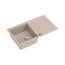 Quadron Evan 111 Zlewozmywak granitowy jednokomorowy 86x50 cm beżowy pearl beige/stalowy HCQE8650U2_BS_P2O - zdjęcie 1