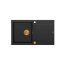 Quadron Evan 111 Zlewozmywak granitowy jednokomorowy 86x50 cm czarny/miedziany HCQE8650U7_PVDC1_P2O - zdjęcie 1