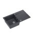 Quadron Evan 111 Zlewozmywak granitowy jednokomorowy 86x50 cm czarny/stalowy HCQE8650U8_BS_P2O - zdjęcie 2