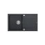 Quadron Evan 111 Zlewozmywak granitowy jednokomorowy 86x50 cm czarny/stalowy HCQE8650U8_BS_P2O - zdjęcie 1