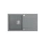 Quadron Evan 111 Zlewozmywak granitowy jednokomorowy 86x50 cm szary/stalowy HCQE8650U5_BS_P2O - zdjęcie 1