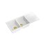 Quadron Evan 121 Zlewozmywak granitowy dwukomorowy 116x50 cm biały/złoty HQE11650U1_PVDG1_P2O - zdjęcie 1