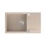 Quadron Evan 136 XL Zlewozmywak granitowy jednokomorowy 86x50 cm beżowy pearl beige/stalowy HCQE58650U2_BS_P2O - zdjęcie 2