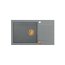 Quadron Evan 136 Zlewozmywak granitowy jednokomorowy 86x50 cm szary/miedziany HCQE58650U5_PVDC1_P2O - zdjęcie 1