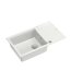 Quadron Evan 136 Zlewozmywak granitowy jednokomorowy 86x50 cm biały/stalowy HCQE58650U1_BS_P2O - zdjęcie 2