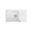 Quadron Evan 136 Zlewozmywak granitowy jednokomorowy 86x50 cm biały/stalowy HCQE58650U1_BS_P2O - zdjęcie 1