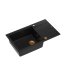 Quadron Evan 136 Zlewozmywak granitowy jednokomorowy 86x50 cm czarny/miedziany HCQE58650U7_PVDC1_P2O - zdjęcie 2