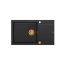 Quadron Evan 136 Zlewozmywak granitowy jednokomorowy 86x50 cm czarny/miedziany HCQE58650U7_PVDC1_P2O - zdjęcie 1