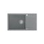Quadron Evan 136 Zlewozmywak granitowy jednokomorowy 86x50 cm szary/stalowy HCQE58650U5_BS_P2O - zdjęcie 1