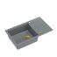 Quadron Evan 136 Zlewozmywak granitowy jednokomorowy 86x50 cm szary/złoty HCQE58650U5_PVDG1_P2O - zdjęcie 2