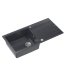 Quadron Evan 146 Zlewozmywak granitowy jednokomorowy 100x50 cm czarny/stalowy HCQE10050U8_BS_P2O - zdjęcie 2