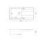 Quadron Evan 146 Zlewozmywak granitowy jednokomorowy 100x50 cm czarny/stalowy HCQE10050U8_BS_P2O - zdjęcie 3
