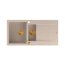 Quadron Evan 156 Zlewozmywak granitowy półtorakomorowy 100x50 cm beżowy pearl beige/miedziany PVD HQE510050U2_PVDC1_P2O - zdjęcie 2