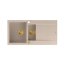Quadron Evan 156 Zlewozmywak granitowy półtorakomorowy 100x50 cm beżowy pearl beige/złoty PVD HQE510050U2_PVDG1_P2O - zdjęcie 2