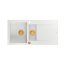 Quadron Evan 156 Zlewozmywak granitowy póltorakomorowy 100x50 cm biały/miedziany HQE510050U1_PVDC1_P2O - zdjęcie 1