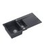 Quadron Evan 156 Zlewozmywak granitowy póltorakomorowy 100x50 cm czarny/stalowy HQE5510050U8_BS_P2O - zdjęcie 2