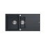 Quadron Evan 156 Zlewozmywak granitowy póltorakomorowy 100x50 cm czarny/stalowy HQE5510050U8_BS_P2O - zdjęcie 1