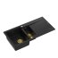 Quadron Evan 156 Zlewozmywak granitowy póltorakomorowy 100x50 cm czarny/złoty HQE510050U7_PVDG1_P2O - zdjęcie 2