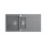 Quadron Evan 156 Zlewozmywak granitowy póltorakomorowy 100x50 cm szary/stalowy HQE5510050U5_BS_P2O - zdjęcie 1