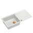 Quadron Evan 146 Zlewozmywak granitowy półtorakomorowy 100x50 cm biały/miedziany HQE510050U1_PVDC1_P2O - zdjęcie 2