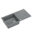 Quadron Evan 146 Zlewozmywak granitowy jednokomorowy 100x50 cm szary/stalowy HCQE10050U5_BS_P2O - zdjęcie 2