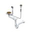 Quadron Ford 111 Zlewozmywak stalowy szklany jednokomorowy 78x50 cm czarny/złoty PVD HB3578SC3G1_P2O - zdjęcie 4