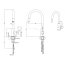 Quadron Jennifer Pull out Bateria kuchenna wysoka z wyciąganą wylewką chrom BW6007CR - zdjęcie 3