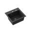 Quadron Johnny 110 Zlewozmywak granitowy jednokomorowy 50x47 cm czarny/stalowy HCQJ5047CZK - zdjęcie 2