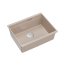 Quadron Logan 100 Zlewozmywak granitowy jednokomorowy 56x45 cm beżowy pearl beige/stalowy HQJ6045U2_BS_U - zdjęcie 1