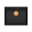 Quadron Logan 100 Zlewozmywak granitowy jednokomorowy 56x45 cm czarny mat/miedziany HQJ6045U7_PVDC1_U - zdjęcie 2