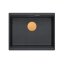 Quadron Logan 100 Zlewozmywak granitowy jednokomorowy 56x45 cm grafitowy/miedziany HQJ6045U8_PVDC1_U - zdjęcie 2
