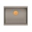 Quadron Logan 100 Zlewozmywak granitowy jednokomorowy 56x45 cm szarobeżowy/miedziany HQJ6045U4_PVDC1_U - zdjęcie 2