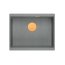 Quadron Logan 100 Zlewozmywak granitowy jednokomorowy 56x45 cm szary/miedziany HQJ6045U5_PVDC1_U - zdjęcie 2