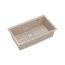 Quadron Logan 110 Zlewozmywak granitowy jednokomorowy podwieszany 76x45 cm beżowy pearl beige/stalowy HQD7644U2_BS_U - zdjęcie 1