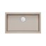 Quadron Logan 110 Zlewozmywak granitowy jednokomorowy wpuszczany 76x45 cm beżowy pearl beige/stalowy HQD7644U2_BS_I - zdjęcie 2