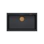 Quadron Logan 110 Zlewozmywak granitowy jednokomorowy 76x44 cm czarny mat/miedziany HQD7644U7_PVDC1_I - zdjęcie 2